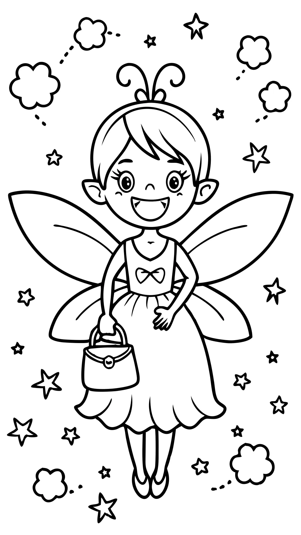 tooth fairy coloring pages